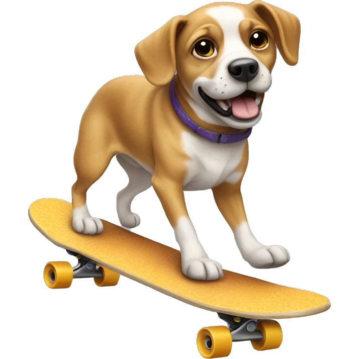Dog on skateboard  emoji