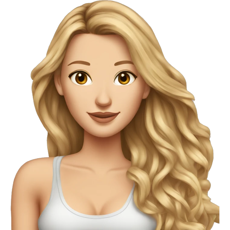 blake lively cartoon wearing tank top emoji