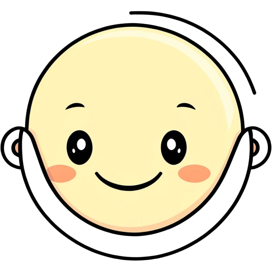 make 🫩 face have a smile  emoji
