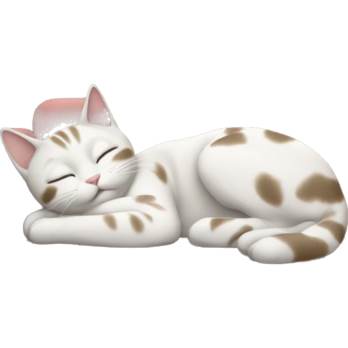 Cute cate napping on a couch emoji