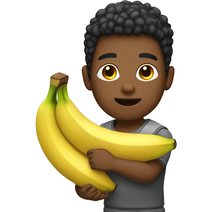 boy with banana gym  emoji