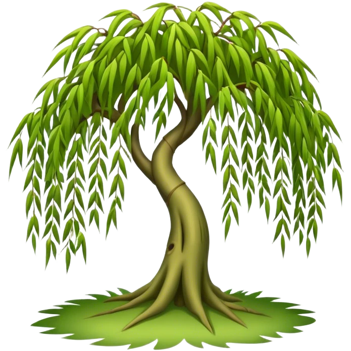 Weeping willow tree  emoji