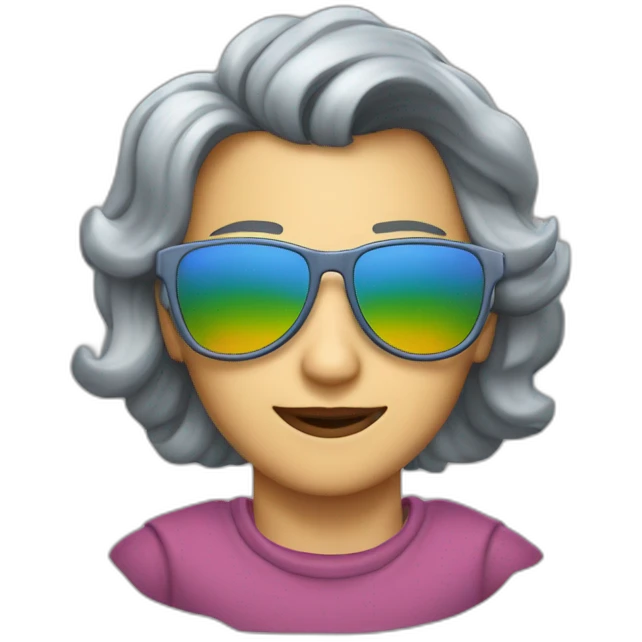 jean lasalle sur un arc-en-ciel emoji