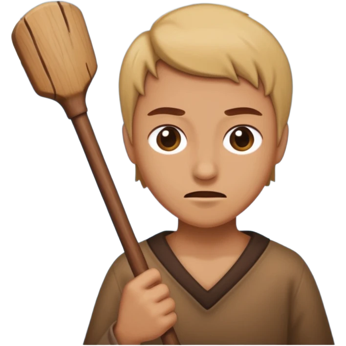 hitting you with a stick emoji
