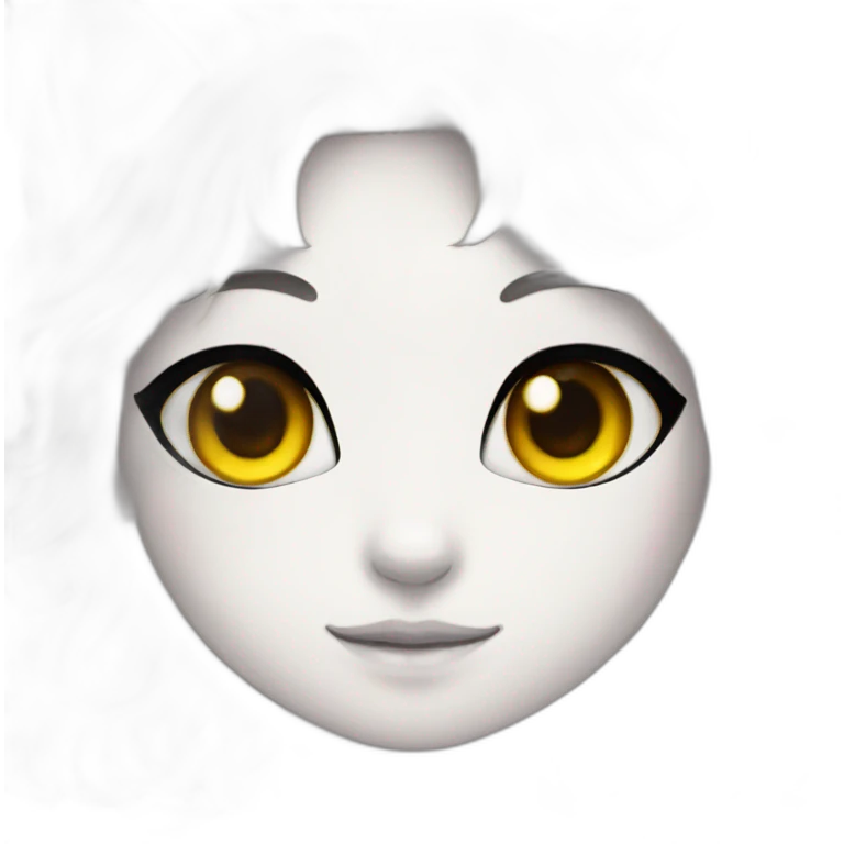 neko girl with rainbow eyes emoji