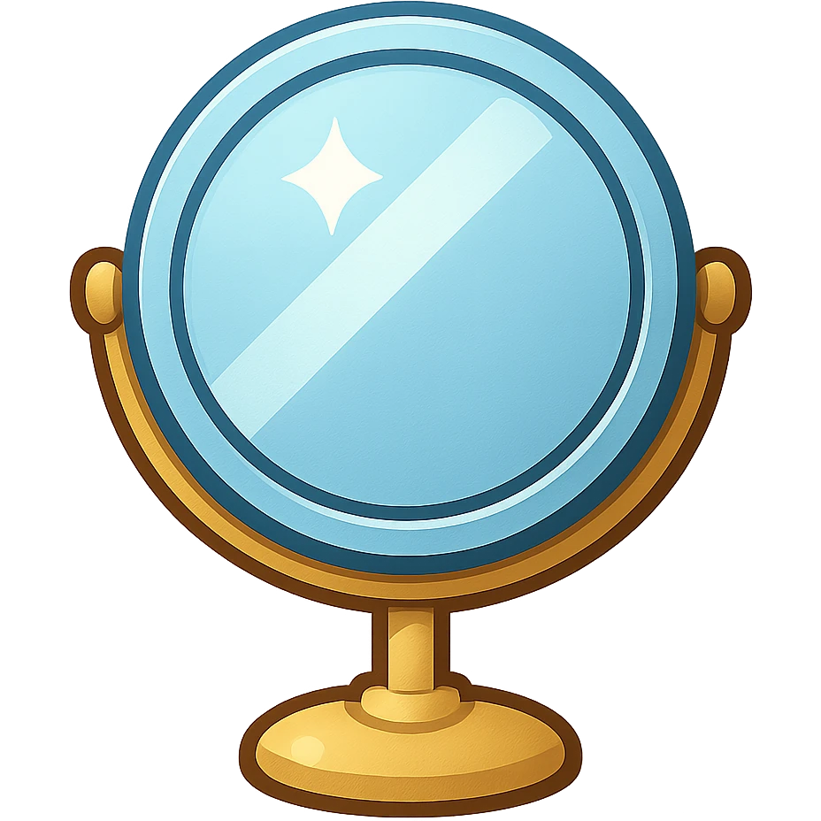 mirror compact emoji emoji