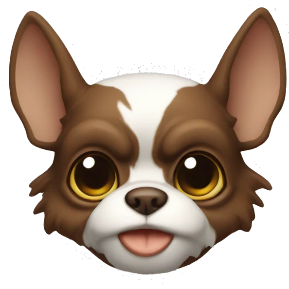 Gremlin brown and white emoji