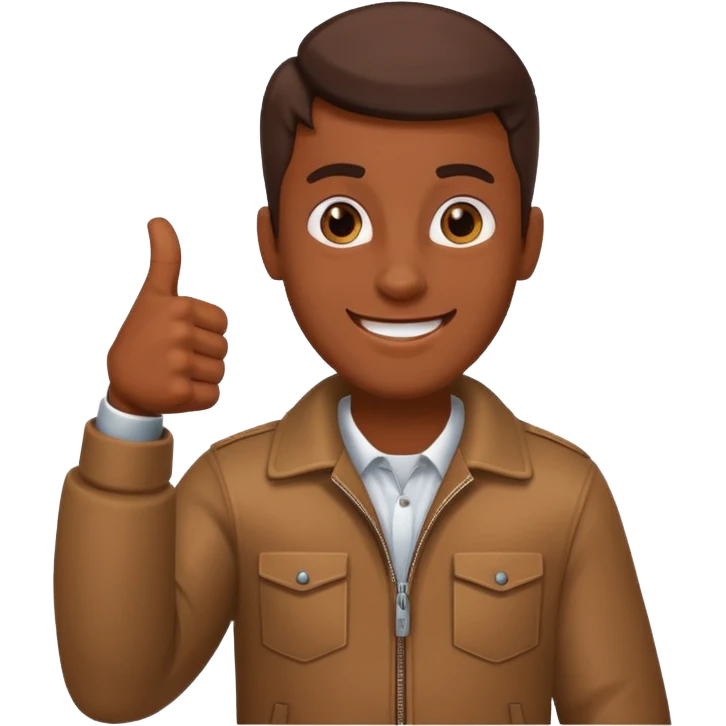 Buat gambar those bad tings guy dari sml yg sedang senang dan berikan jempol emoji