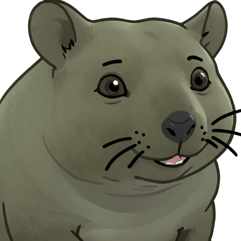 Cute wombat  emoji