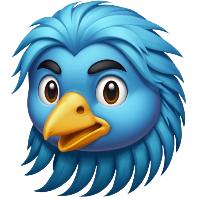  long haired bird emoji