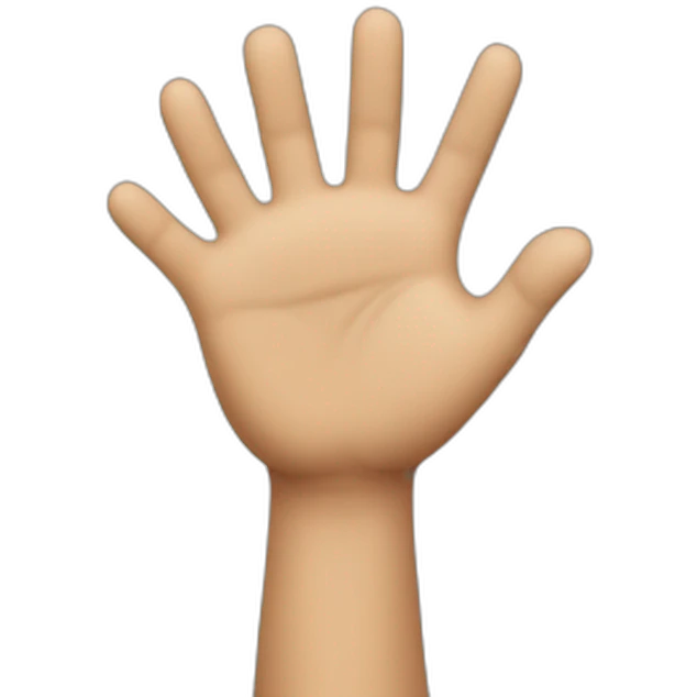 iOS waving hand emoji emoji