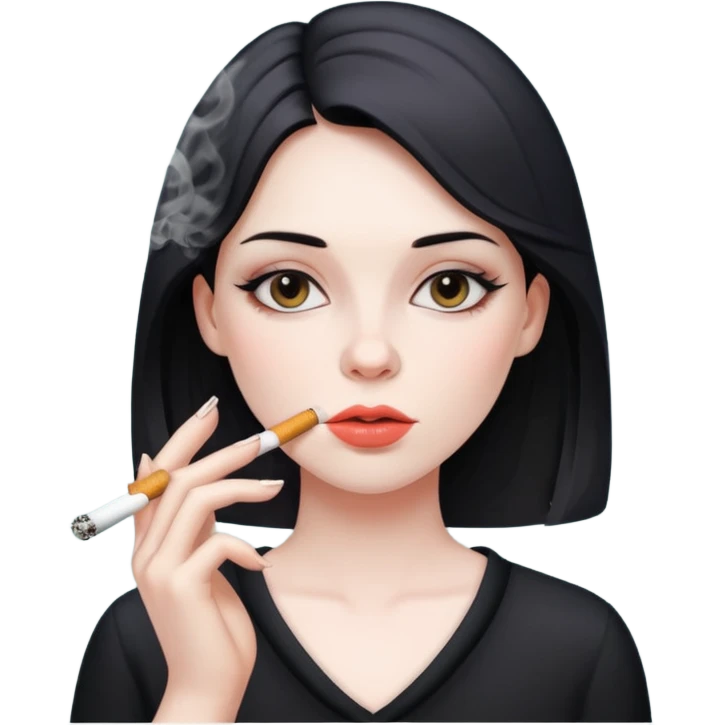 Girl smoking emoji