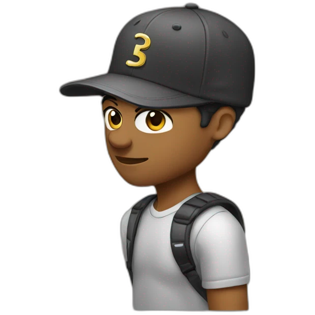 Man with snapback emoji