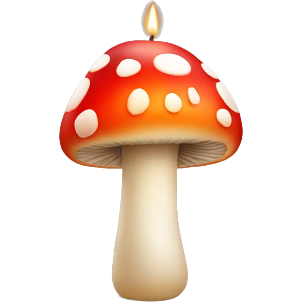 mushroom candle emoji
