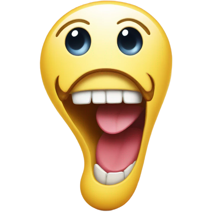 Smiley eating a foot  emoji