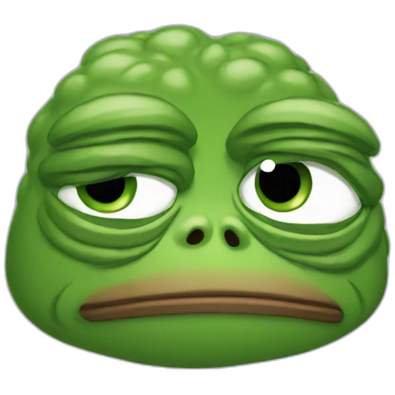 Pepe feeling sad emoji