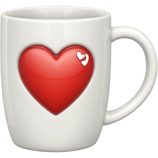 mug with heart symbol emoji