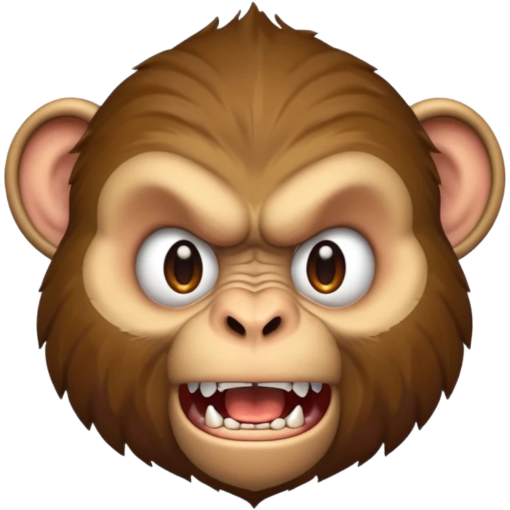 Angry monkey emoji