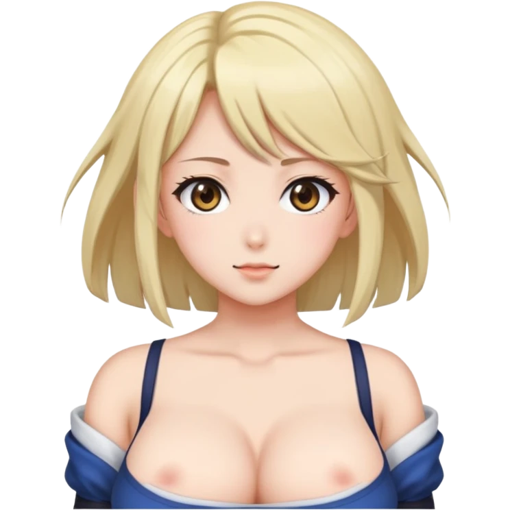 Anime girl with big tits emoji
