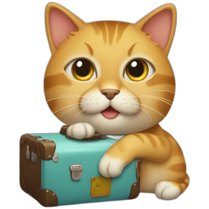 cat traveler emoji