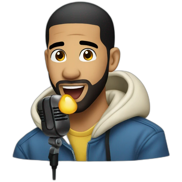 drake rapping and singing emoji