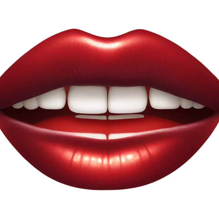 red lips   emoji