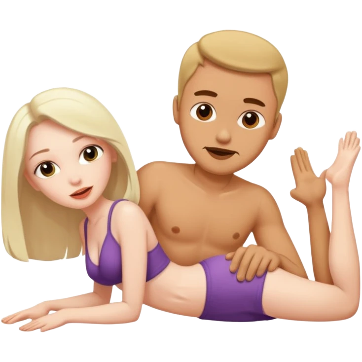 woman to man in doggy style sex position emoji