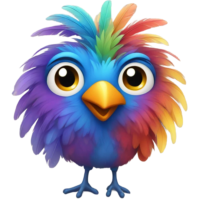 bird with a smile emoji