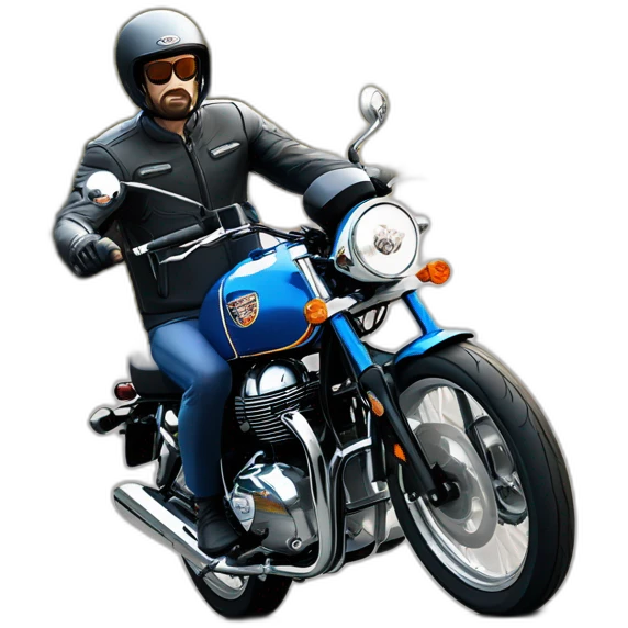Royal Enfield Interceptor 650 Barcelona Blue emoji