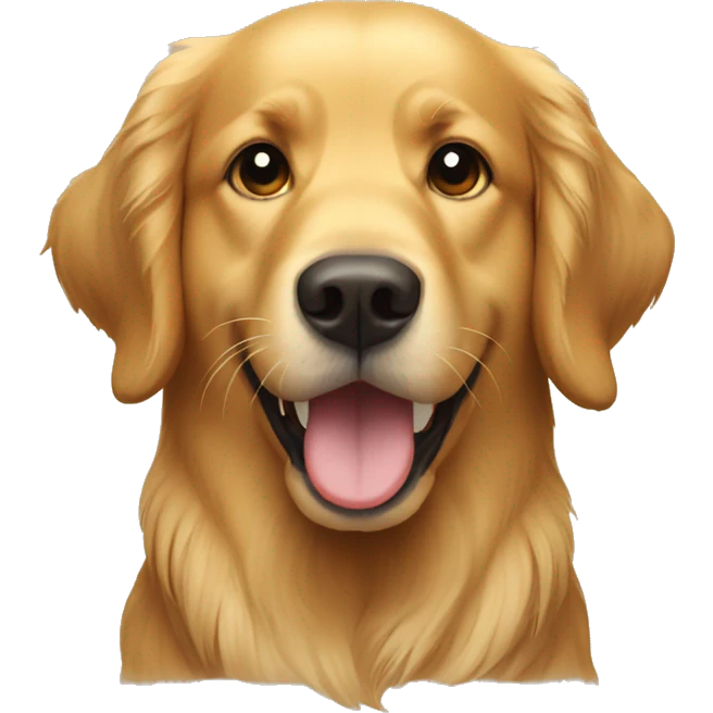 golden retriever face emoji