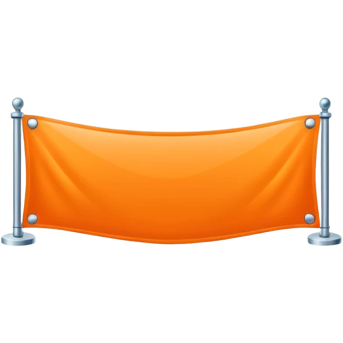 elegant horizontal banner with HEX code #FF6A00 emoji