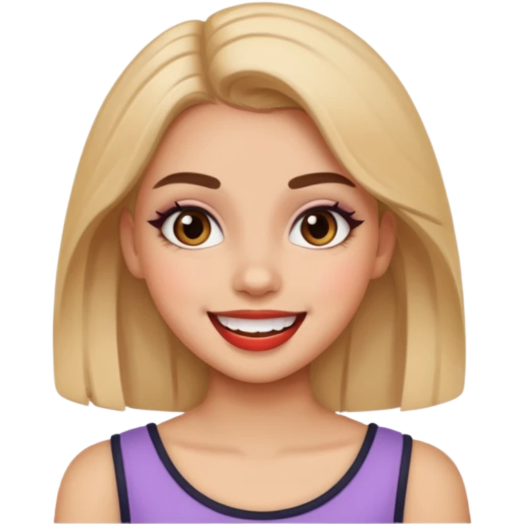 fun cute loud popular pretty girl emoji