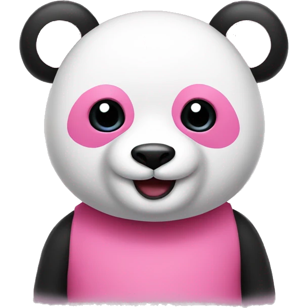 Pink panda  emoji