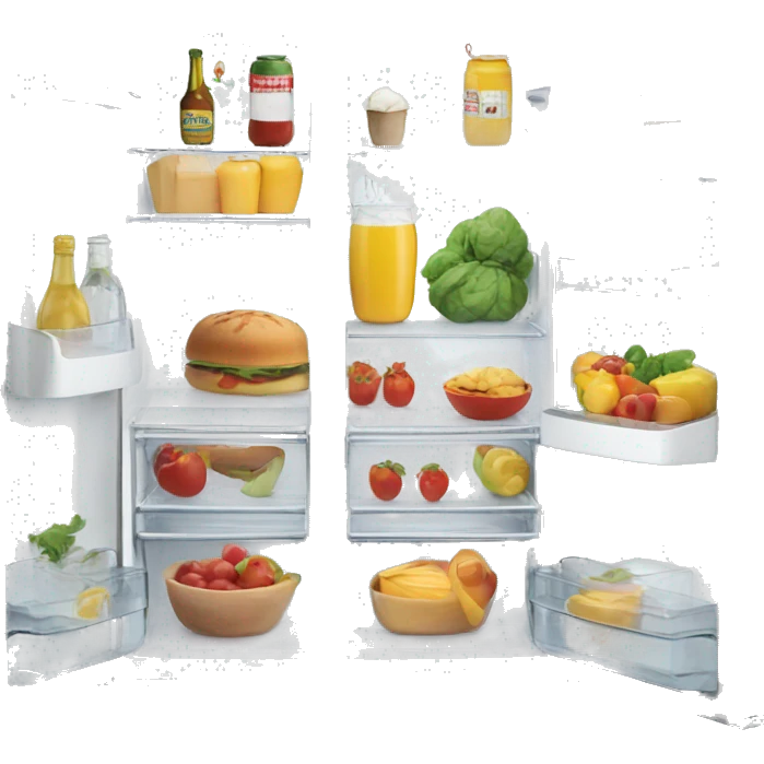 French door fridge emoji