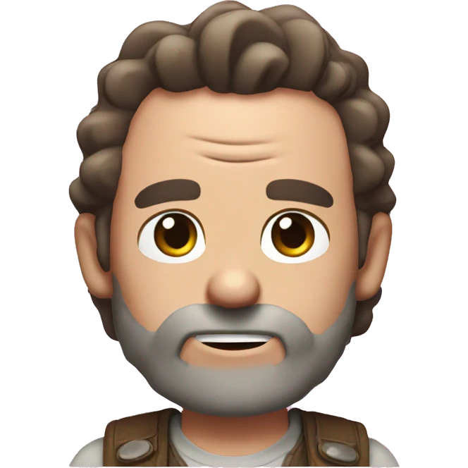 Rick grimes with a pink bow on his head  emoji
