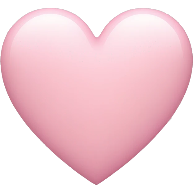 pastel pink heart emoji
