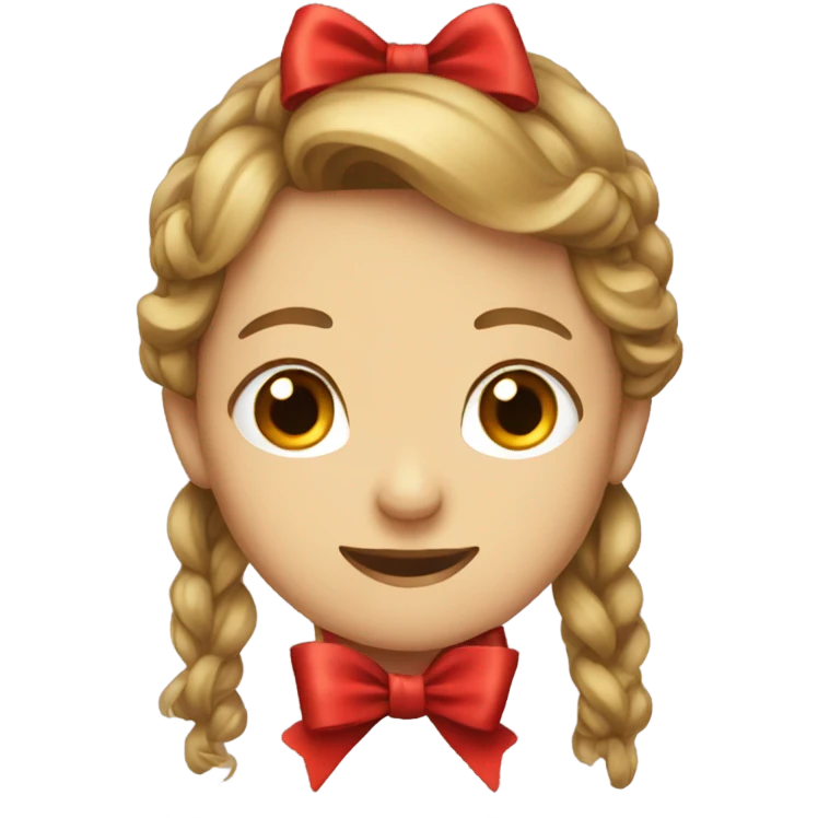 Pretty red bow emoji