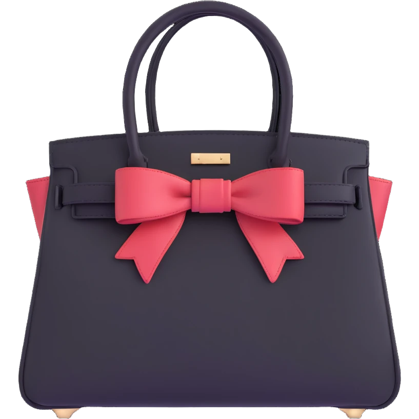 light pink birkin bag with bow emoji