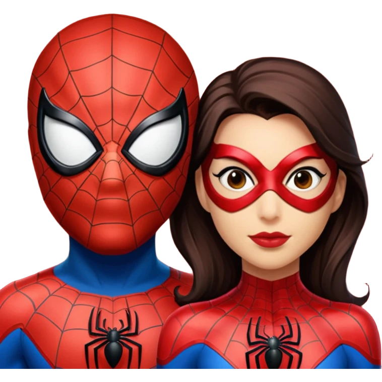 spider man and spider women emoji