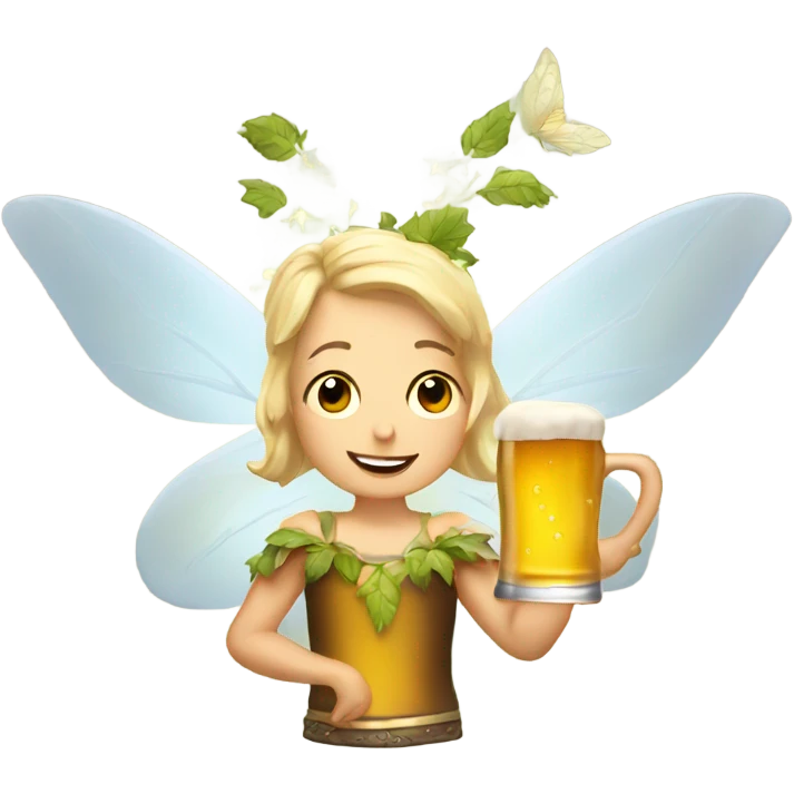 Beer fairy emoji