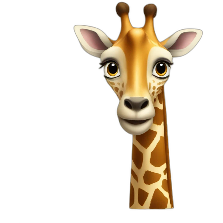Girafe coeur emoji