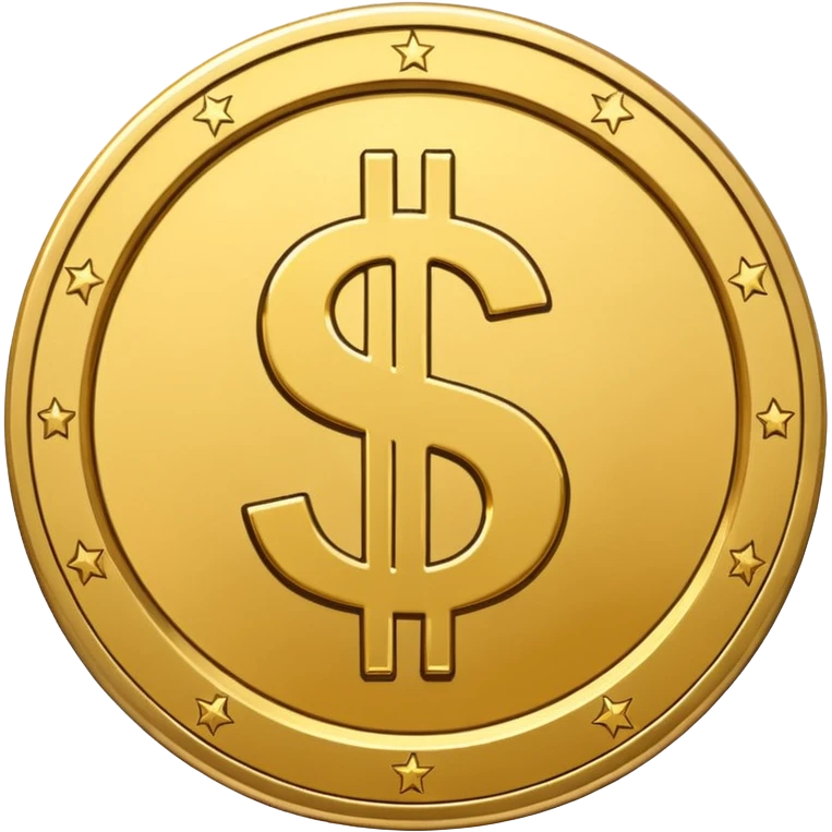coin with dollar sign emoji