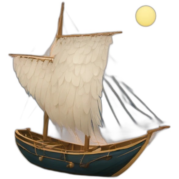 bateau avec des ailes emoji