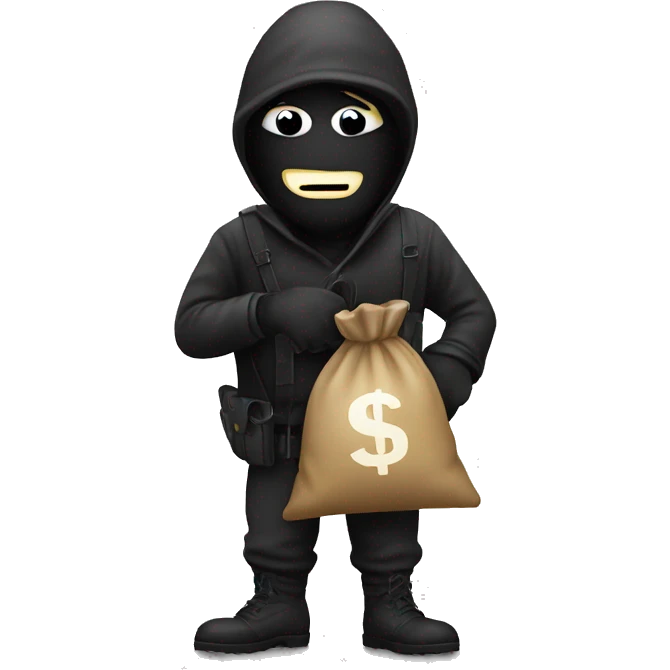 robber with a money bag emoji