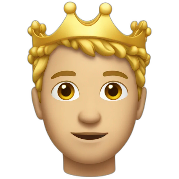young buy head on crown emoji