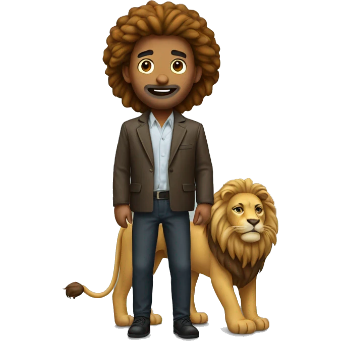 man withlion emoji