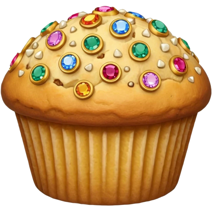 Treasure muffin emoji