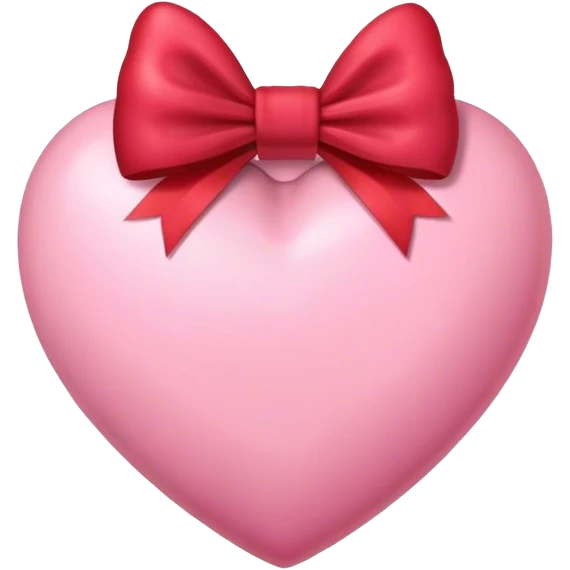 Pink heart with bow  emoji
