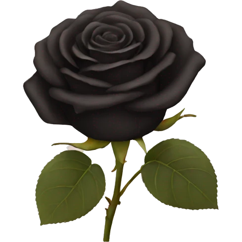 Rose negra emoji