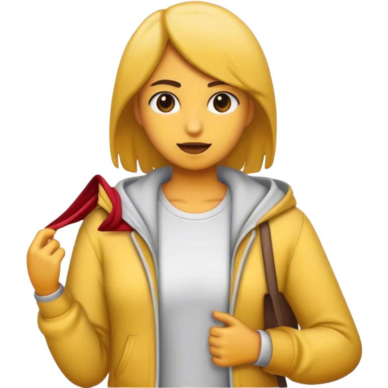 chica con ropa de hombre emoji